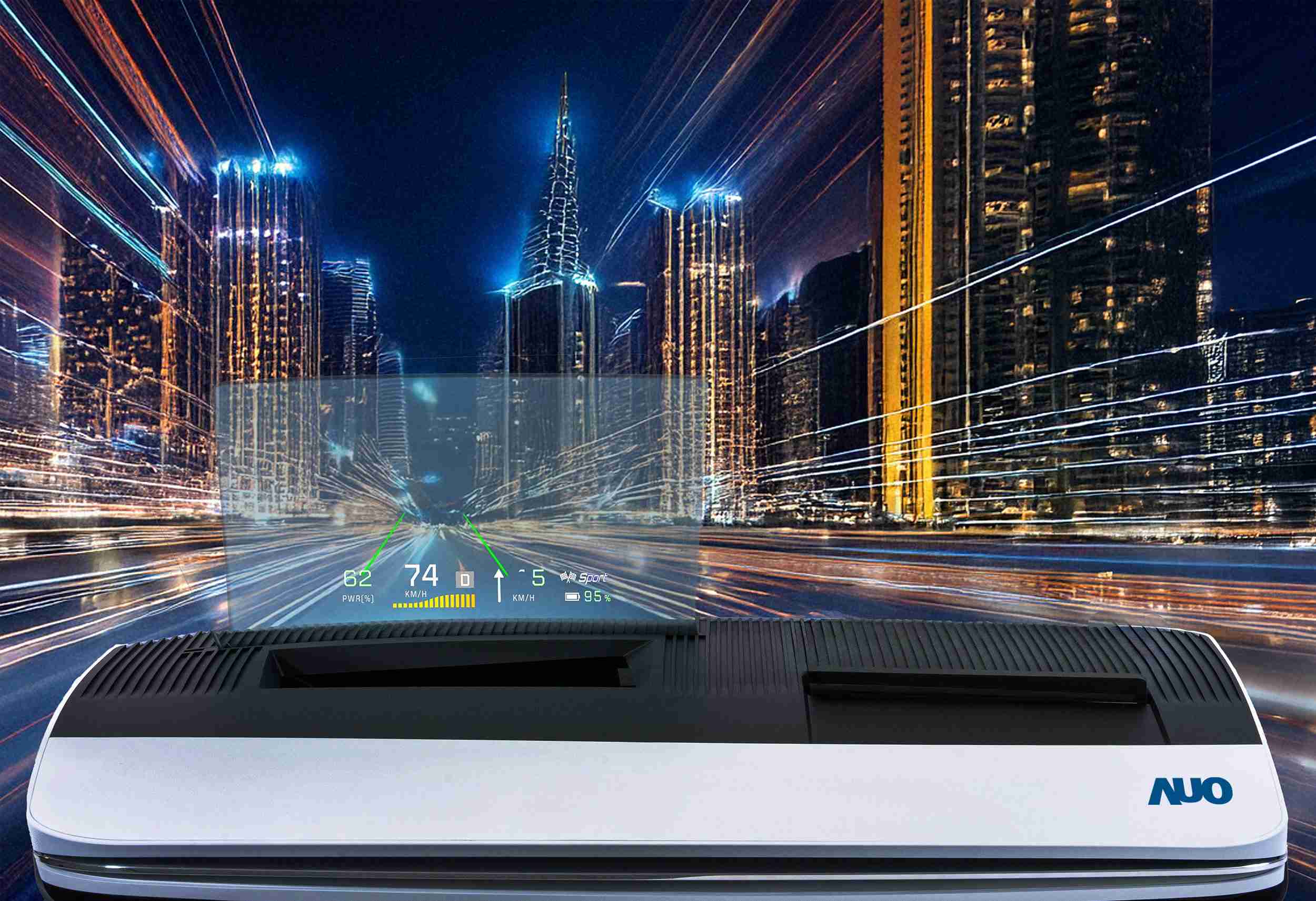 杏悦2推出13吋Micro LED抬头显示器，，提供高入眼亮度、、、高色彩饱和度的显示质量，，，，在阳光下或黑暗中都清晰可见，，并利用Micro LED模块体积小的优势，，解决车用空间有限的痛点